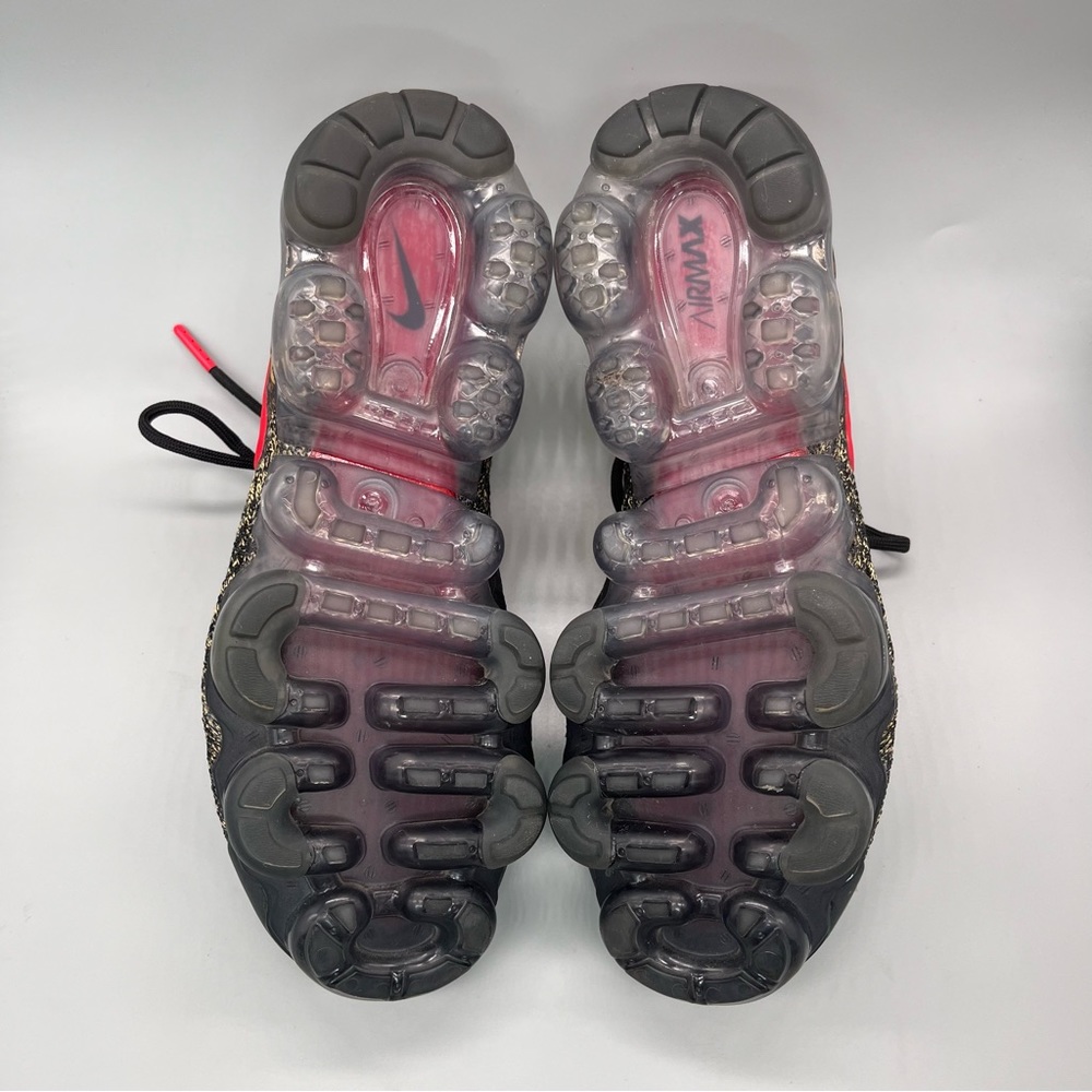 Nike Vapormax Flyknit 2 Cheetah Women’s Size 6.5 Black Red Lace Up Sneakers Shoe - Picture 8 of 11